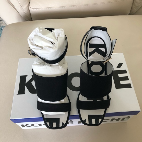 🎉Host Pick🎉NIB Koché Satin Jeweled Heels - Picture 7 of 8